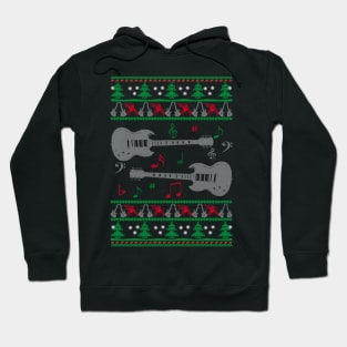 Guitar Music Ugly Christmas Sweater Gifts Hoodie